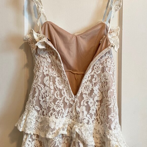 White Lace Romper - Picture 6 of 8